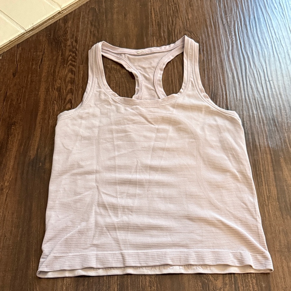 Lululemon Swiftly waist length Tank Lavender 4